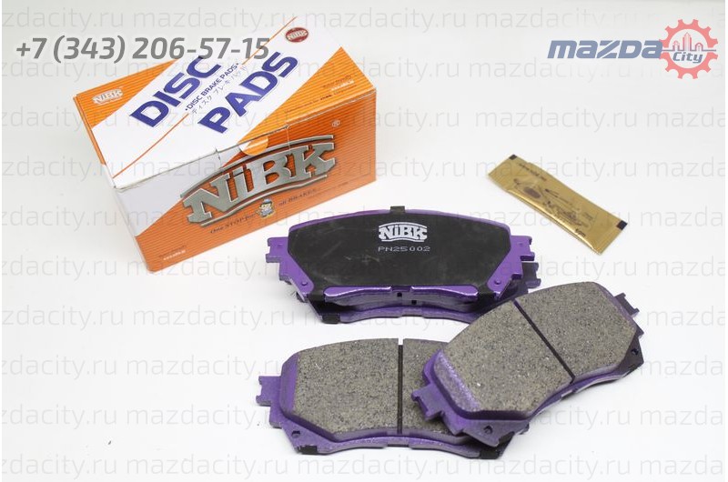 PN25002	 Колодки тормозные передние MAZDA 6 GJ (NiBK)